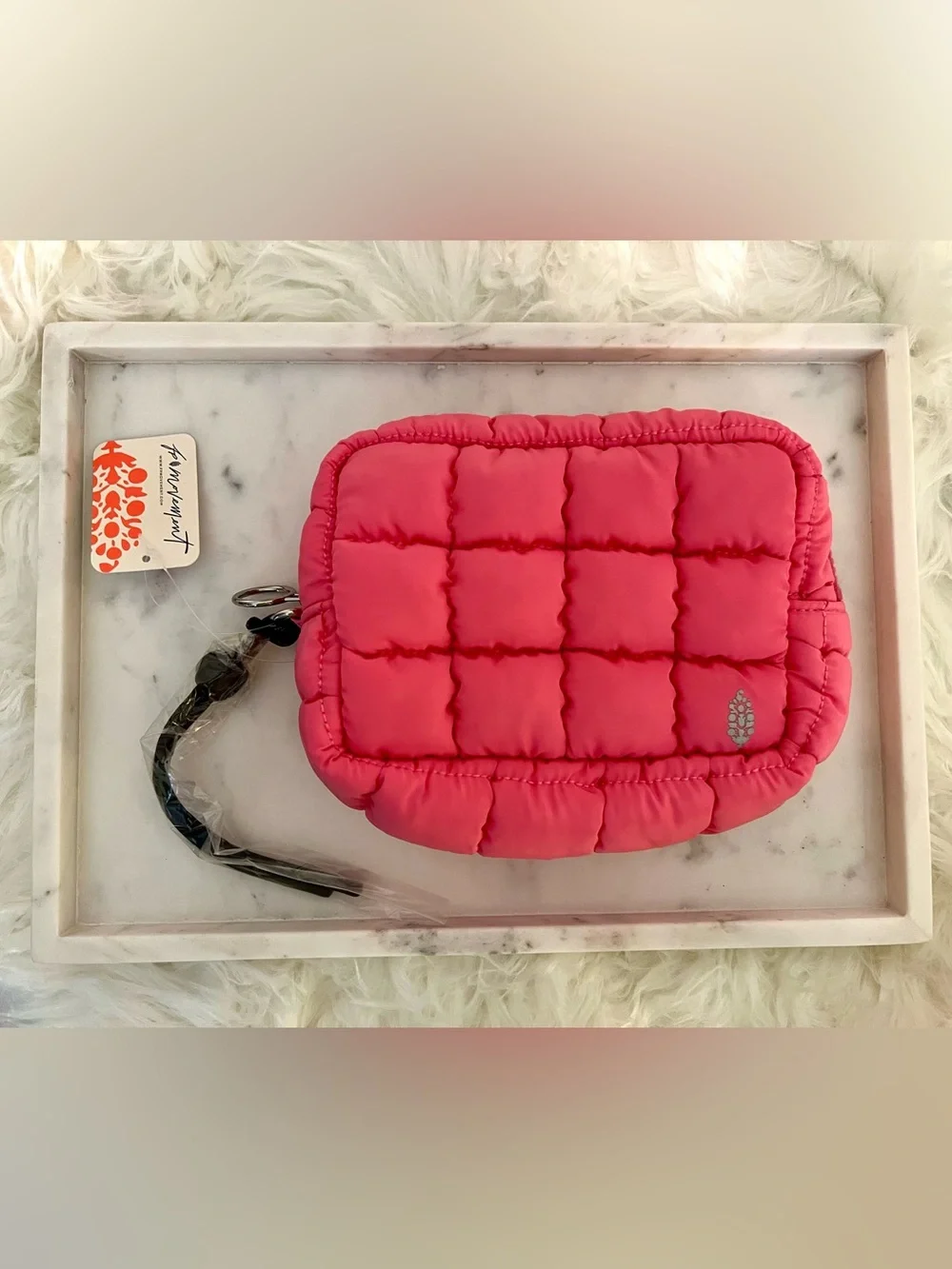 Free People Movement Quilted Pouch in Pink